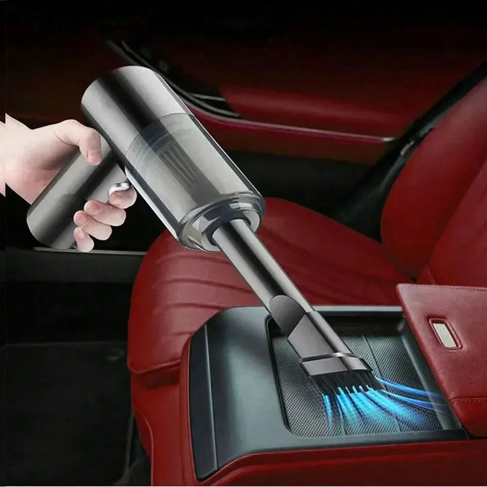 Aspirador Portátil Sem Fio 120W Recarregável – Limpeza Rápida para Carro e Casa